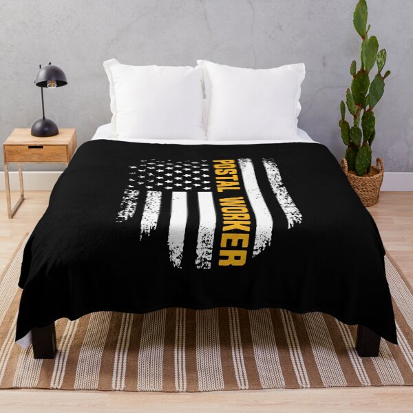 Item preview, Postal Worker Distress US Flag Mail Carrier Art designed and sold by baharsipit.