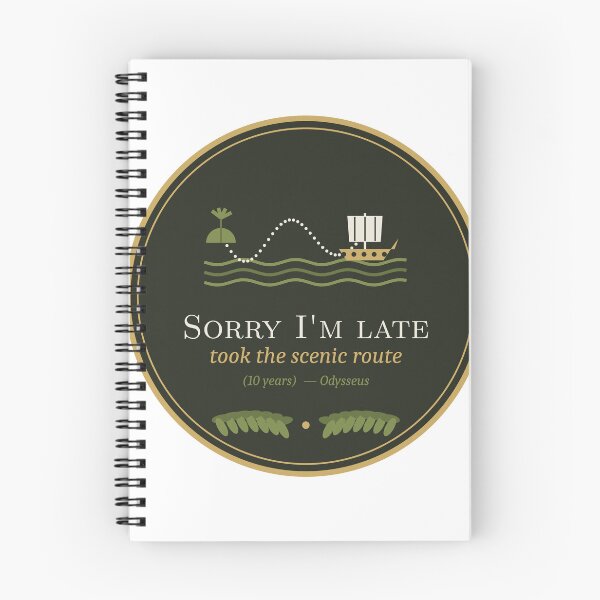 Item preview, Sorry I'm Late, Took the Scenic Route designed and sold by olivenoirco.