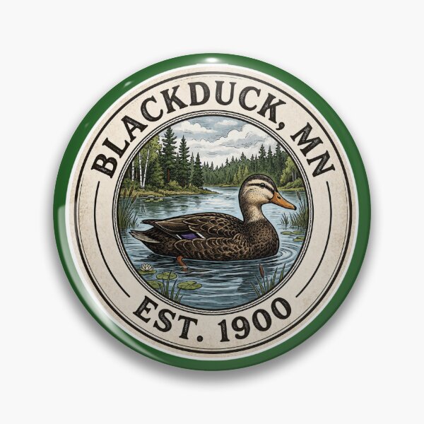 Item preview, Blackduck Minnesota Est. 1900 Vintage Nature Badge designed and sold by FrozenFits.