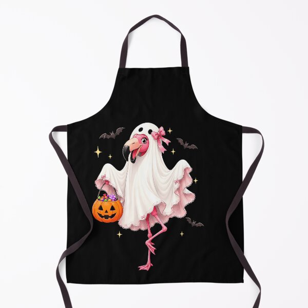 Item preview, Cute Trick Or Treat Ghost Halloween Flamingo designed and sold by jerrimisty889.