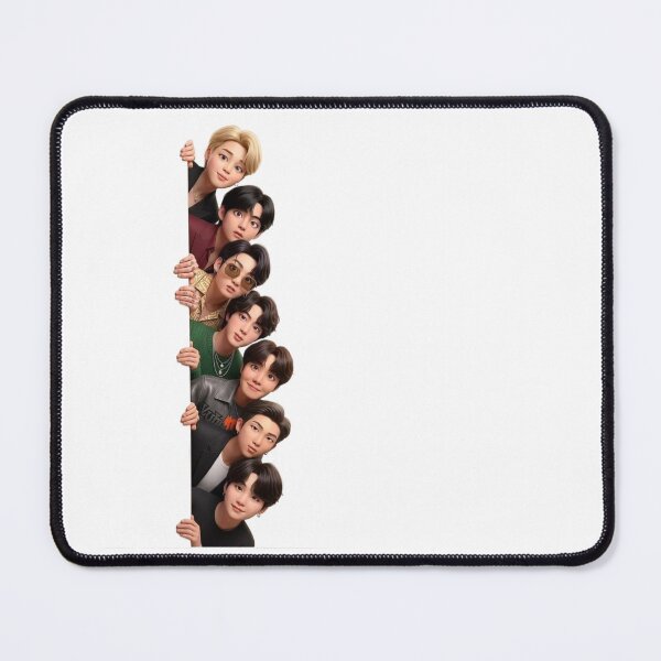 Item preview, BTS 3D Animated Style Members Peeking Vertical Design designed and sold by 4U---Store.