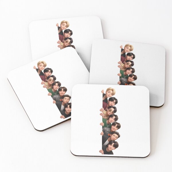 Item preview, BTS 3D Animated Style Members Peeking Vertical Design designed and sold by 4U---Store.