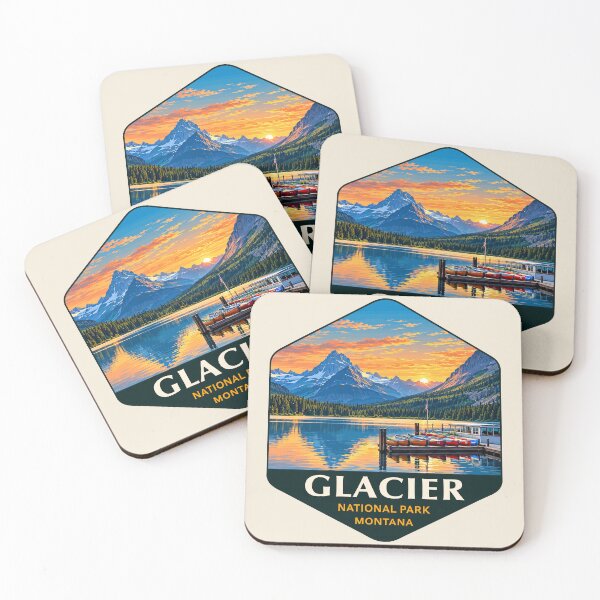 Item preview, Glacier National Park Sticker designed and sold by Gideon Emmerich.