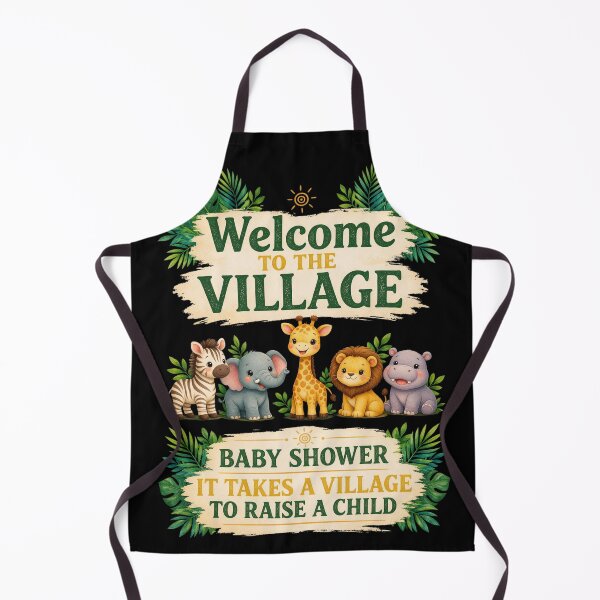 Item preview, Welcome To The Village Baby Shower Safari Animals designed and sold by CF_VintageDesign.