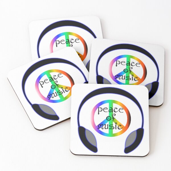 Item preview, Peace of Music Rainbow Headphones Design designed and sold by laxmanrajart.