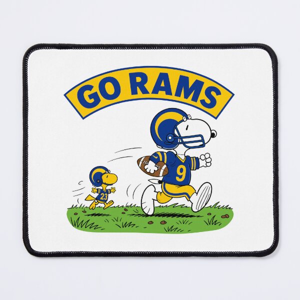 Item preview, Snoopy & Woodstock Los Angeles Rams Football Retro F569 designed and sold by GLUVY-THEME.