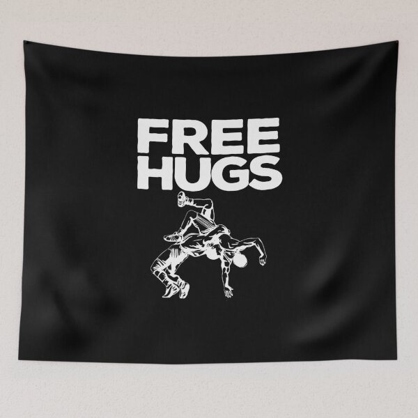 Item preview, Free Hugs Wrestling Suplex Grapple Combat Sports Art designed and sold by baharsipit.