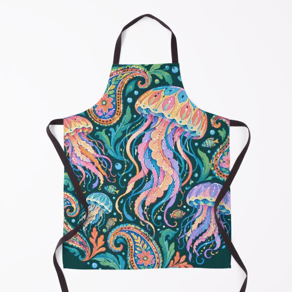 Item preview, Jellyfish Paisley Ocean Mandala Circle designed and sold by Skyrocketz.