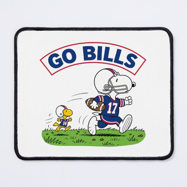 Item preview, Snoopy & Woodstock Buffalo Bills Football Retro F570 designed and sold by GLUVY-THEME.
