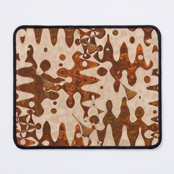 Item preview, Marbled endpaper in earthy tones color palette - halloween edition designed and sold by poppy-seed-art.