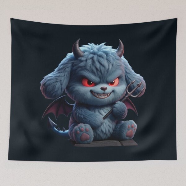 Item preview, Cute little blue devil puppy designed and sold by wonghong.