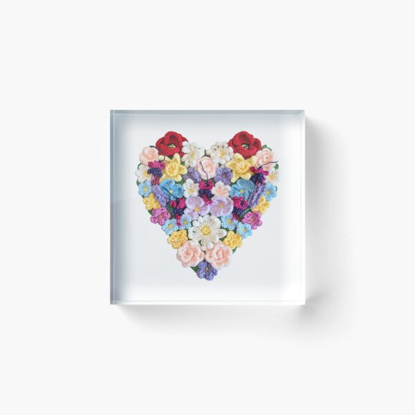 Item preview, Crochet Floral Heart – Handmade Flowers of Love & Remembrance designed and sold by newsuept25.art.