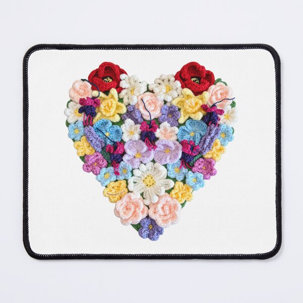 Item preview, Crochet Floral Heart – Handmade Flowers of Love & Remembrance designed and sold by newsuept25.art.
