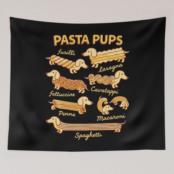 Item preview, Pasta Pups - Dachshund - Pasta Pups Dachshund -  Funny Dachshund Spaghetti - Wiener Dog Italian Food designed and sold by ColinPadeRE.