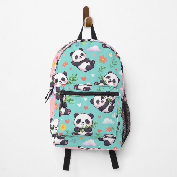 Item preview, Kawaii Baby Pandas Bamboo Leaves Pattern  designed and sold by ShivCraftStudio.