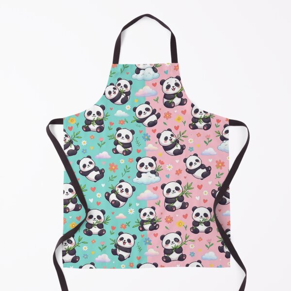 Item preview, Kawaii Baby Pandas Bamboo Leaves Pattern  designed and sold by ShivCraftStudio.