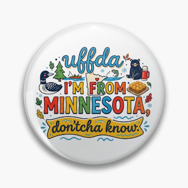 Item preview, Uffda I'm From Minnesota Don'tcha Know Cute Up North designed and sold by FrozenFits.
