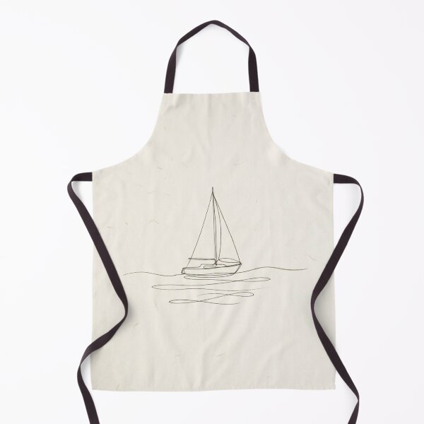 Item preview, Sailboat Silhouette | Minimalist Coastal Line Art Print designed and sold by Zaramodo.