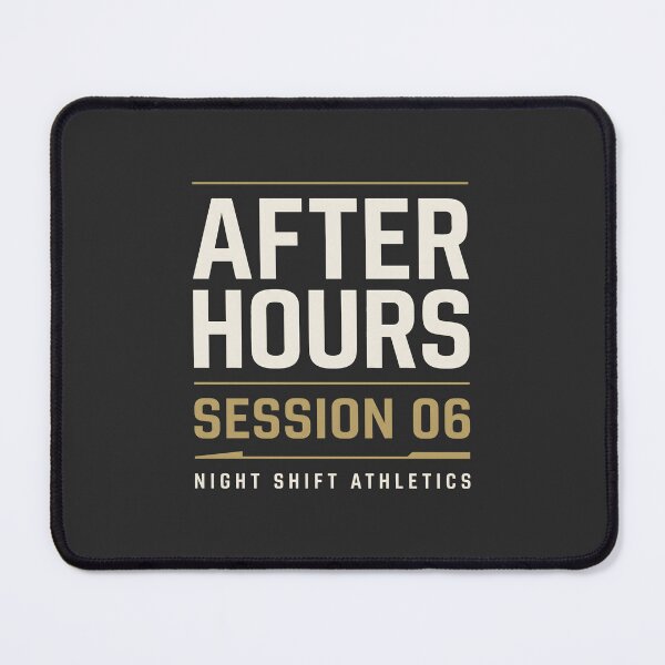 Item preview, After Hours Session 06 Night Shift Athletics Typography designed and sold by SplashTastic.