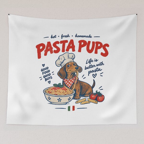 Item preview, Pasta Pups - Dachshund - Pasta Pups Dachshund -  Funny Dachshund Spaghetti - Wiener Dog Italian Food designed and sold by ColinPadeRE.
