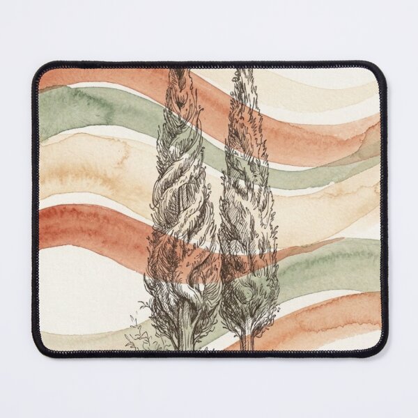 Item preview, Cypress Trees Ribbon Bands | Mediterranean Coastal Wall Art designed and sold by Zaramodo.