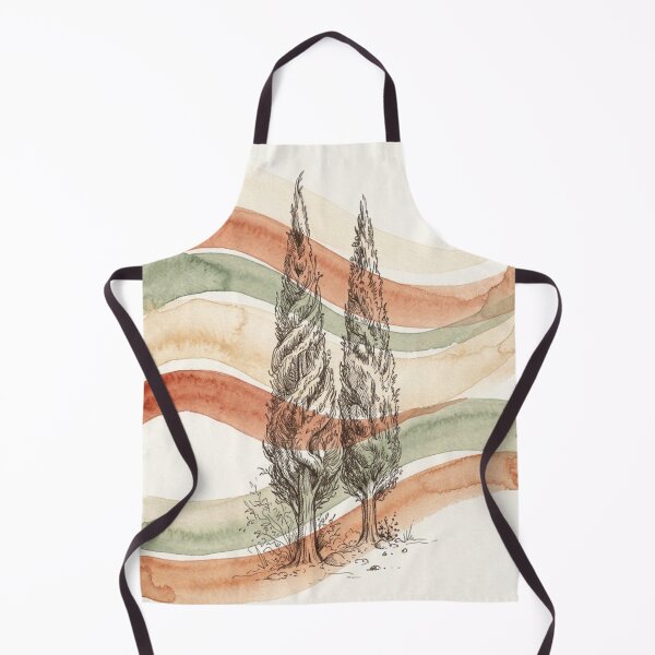 Item preview, Cypress Trees Ribbon Bands | Mediterranean Coastal Wall Art designed and sold by Zaramodo.