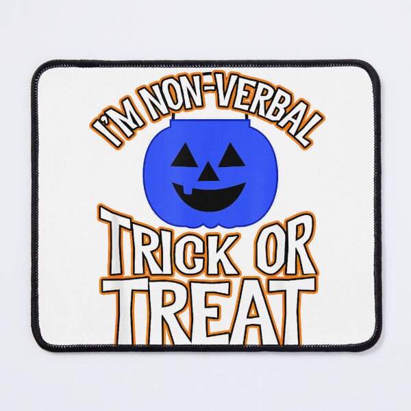 Item preview, Blue Pumpkin Bucket Halloween I'm Non Verbal Trick Or Treat T-Shirt designed and sold by darknessman666.