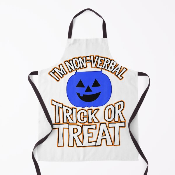 Item preview, Blue Pumpkin Bucket Halloween I'm Non Verbal Trick Or Treat T-Shirt designed and sold by darknessman666.