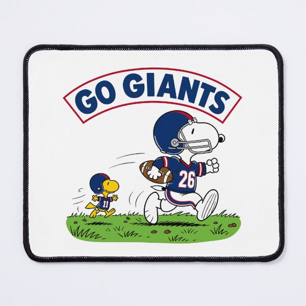 Item preview, Snoopy & Woodstock New York Giants Football Retro F574 designed and sold by GLUVY-THEME.