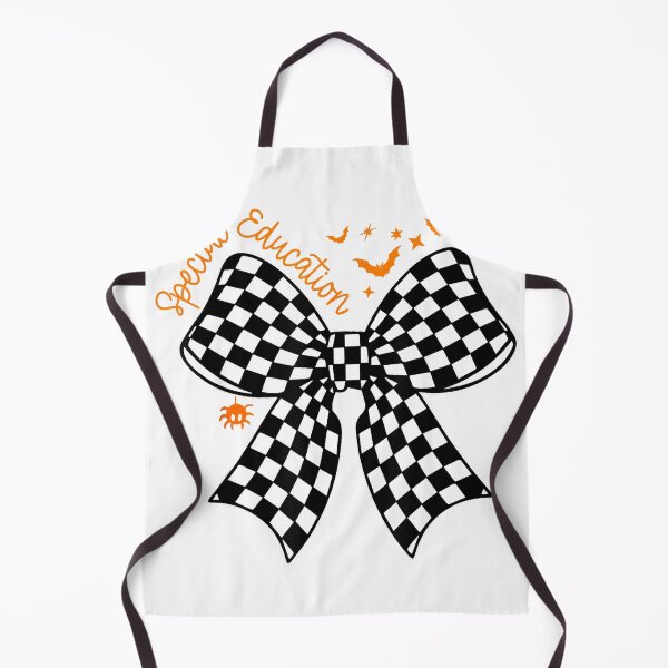 Item preview, Checkered Bow SPED Teacher Halloween Autism Awareness Spooky T-Shirt designed and sold by Winkmark.