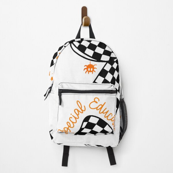Item preview, Checkered Bow SPED Teacher Halloween Autism Awareness Spooky T-Shirt designed and sold by Winkmark.