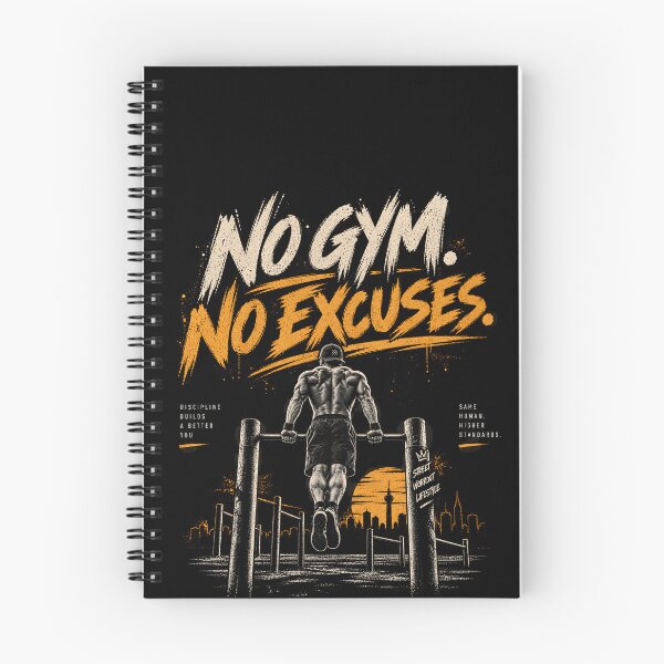 Item preview, No Gym No Excuses – Calisthenics Street Workout designed and sold by printworxx.
