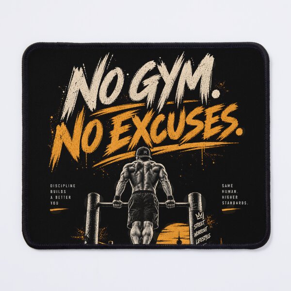 Item preview, No Gym No Excuses – Calisthenics Street Workout designed and sold by printworxx.