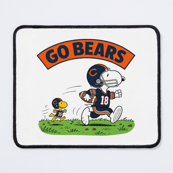 Item preview, Snoopy & Woodstock Chicago Bears Football Retro F575 designed and sold by GLUVY-THEME.