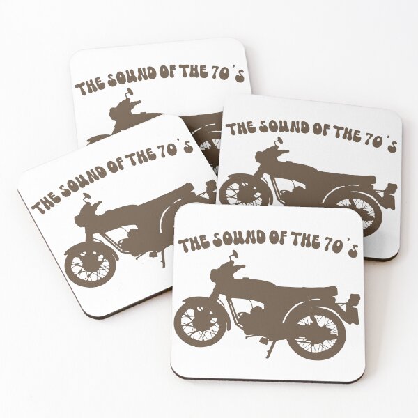 Item preview, Yamaha FS1E Fizzy Baja Brown The Sound of the 70s Retro Motorcycle designed and sold by itsperfectfor.