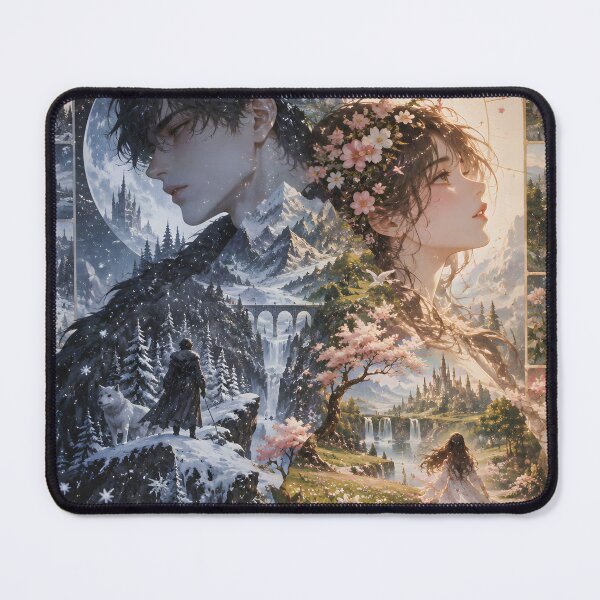 Item preview, Where Winter Meets Spring – A Tale of Two Hearts designed and sold by sigmaartstudio.