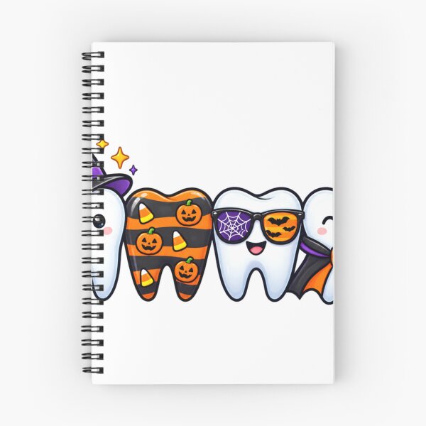 Item preview, Cute Halloween Dental Tooth Squad Funny Dentist Spooky Teeth Long Sleeve T-Shirt designed and sold by fine line.