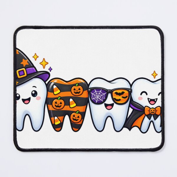 Item preview, Cute Halloween Dental Tooth Squad Funny Dentist Spooky Teeth Long Sleeve T-Shirt designed and sold by fine line.
