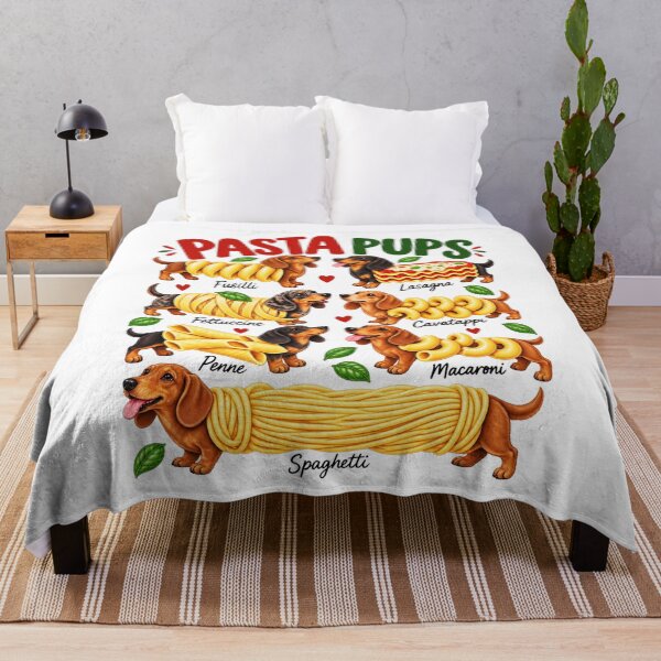 Item preview, Pasta Pups - Dachshund - Pasta Pups Dachshund -  Funny Dachshund Spaghetti - Wiener Dog Italian Food designed and sold by ColinPadeRE.