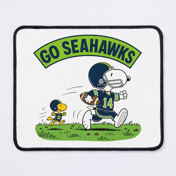 Item preview, Snoopy & Woodstock Seattle Seahawks Football Retro F576 designed and sold by GLUVY-THEME.