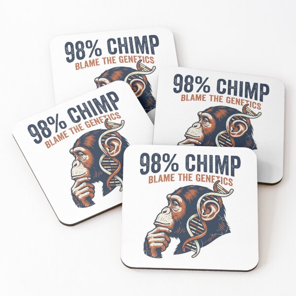 Item preview, 98% Chimp - Funny Science Evolution Theory designed and sold by mulliere.
