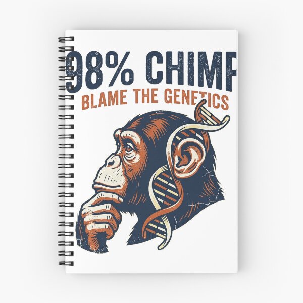 Item preview, 98% Chimp - Funny Science Evolution Theory designed and sold by mulliere.