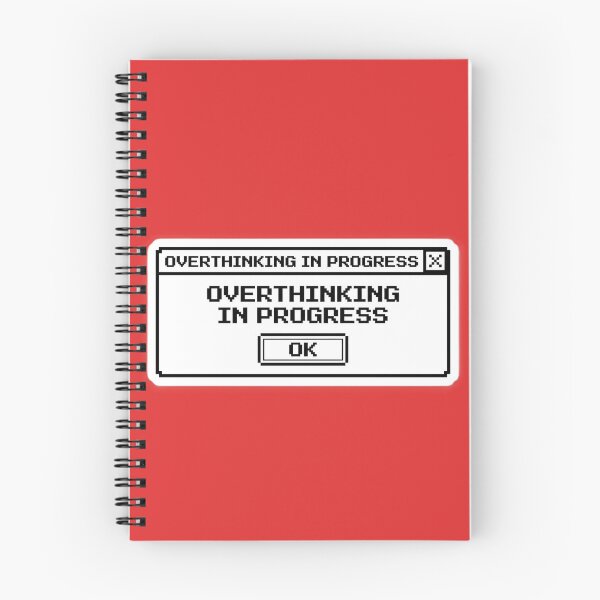 Item preview, Overthinking in Progress – Funny Retro Computer Humor designed and sold by SnapStickerHub.
