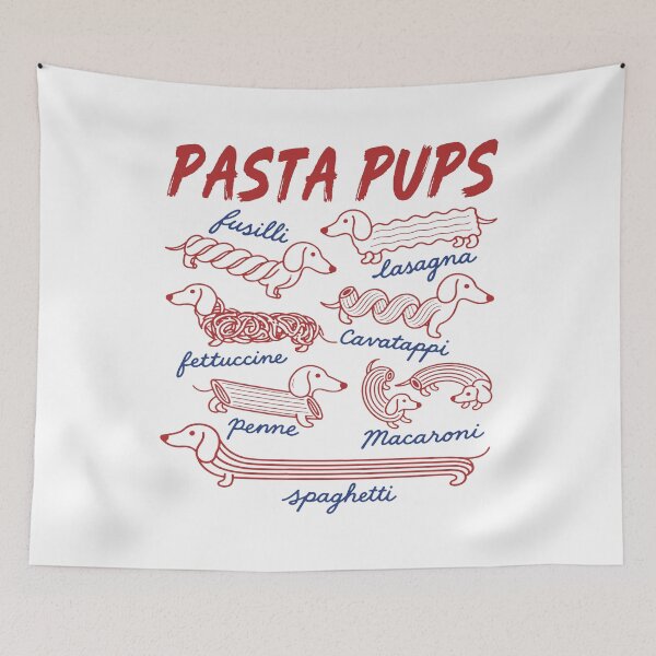 Item preview, Pasta Pups - Dachshund - Pasta Pups Dachshund -  Funny Dachshund Spaghetti - Wiener Dog Italian Food designed and sold by ColinPadeRE.
