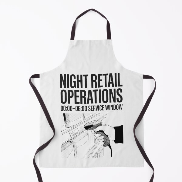 Item preview, Night Retail Operations Barcode Scanner Work Humor designed and sold by SplashTastic.