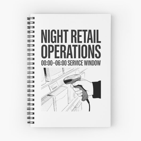 Item preview, Night Retail Operations Barcode Scanner Work Humor designed and sold by SplashTastic.