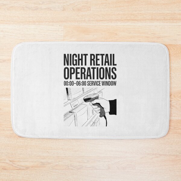 Item preview, Night Retail Operations Barcode Scanner Work Humor designed and sold by SplashTastic.