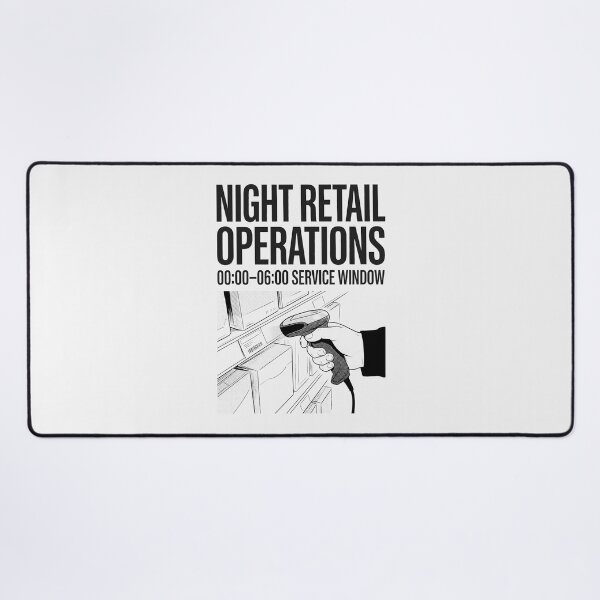 Item preview, Night Retail Operations Barcode Scanner Work Humor designed and sold by SplashTastic.