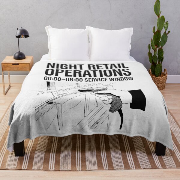 Item preview, Night Retail Operations Barcode Scanner Work Humor designed and sold by SplashTastic.