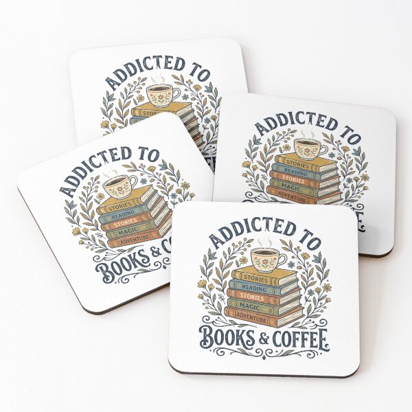 Item preview, Addicted To Books And Coffee - Funny Coffee & Reader Gift designed and sold by mulliere.